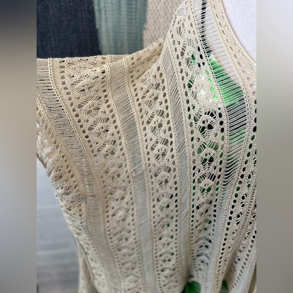 Brand Unknown Crochet Swimsuit Coverup with Tassels - Picture 6 of 8